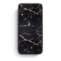 Thumbnail for 4 - Samsung Galaxy A30 Black Rosegold Marble case, cover, bumper