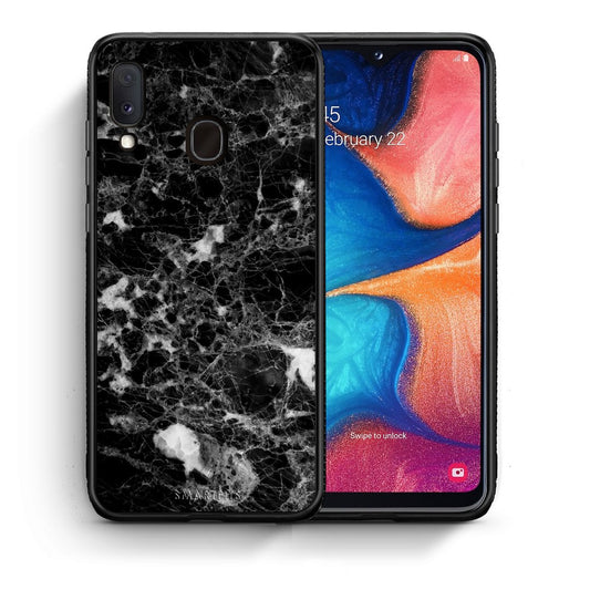 Θήκη Samsung A20e Male Marble από τη Smartfits με σχέδιο στο πίσω μέρος και μαύρο περίβλημα | Samsung A20e Male Marble case with colorful back and black bezels