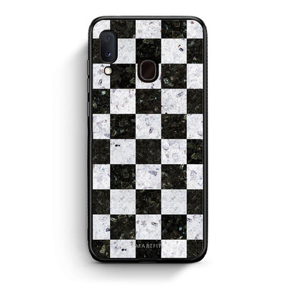 4 - Samsung A20e Square Geometric Marble case, cover, bumper
