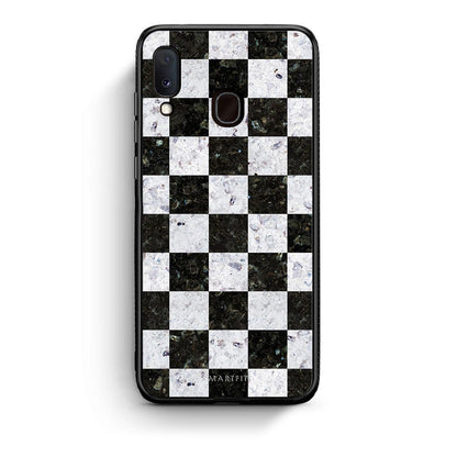 4 - Samsung Galaxy M20 Square Geometric Marble case, cover, bumper