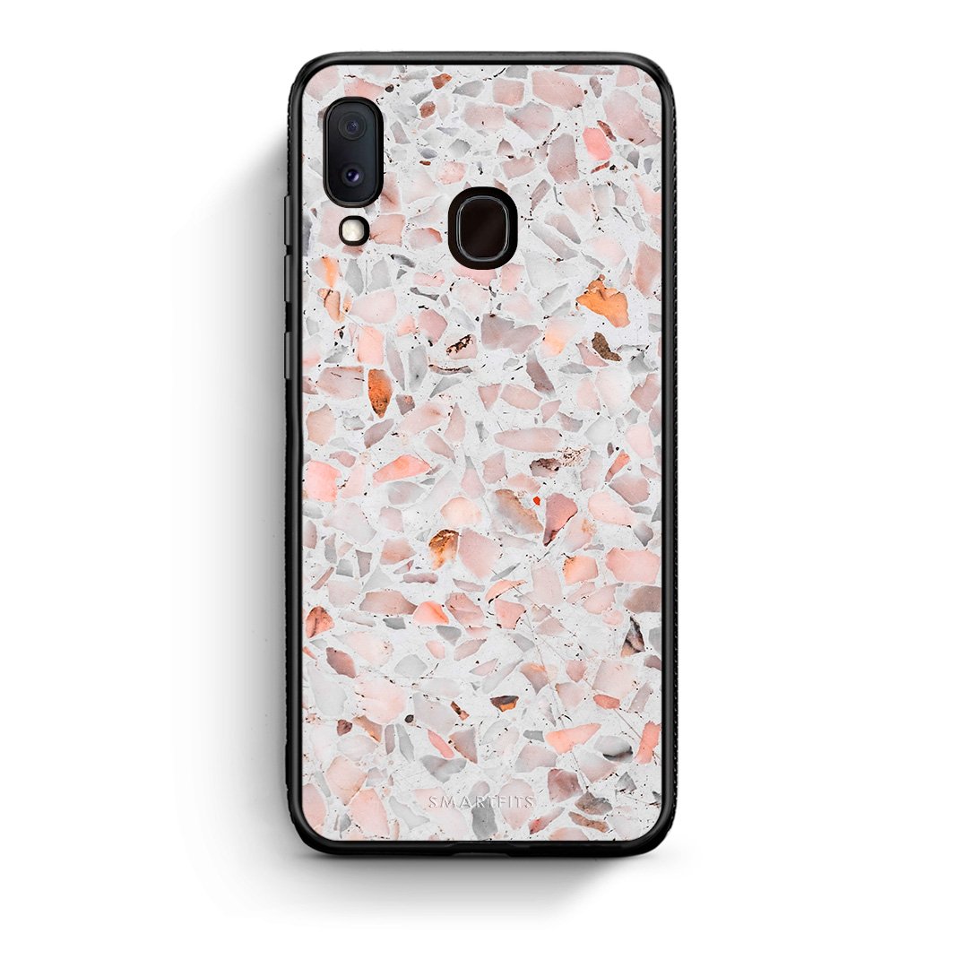 Samsung Galaxy A30 Marble Terrazzo θήκη από τη Smartfits με σχέδιο στο πίσω μέρος και μαύρο περίβλημα | Smartphone case with colorful back and black bezels by Smartfits