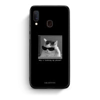Thumbnail for Samsung A20e Meme Cat θήκη από τη Smartfits με σχέδιο στο πίσω μέρος και μαύρο περίβλημα | Smartphone case with colorful back and black bezels by Smartfits