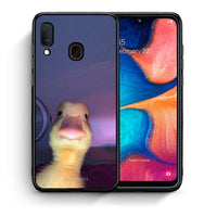 Thumbnail for Θήκη Samsung Galaxy M20 Meme Duck από τη Smartfits με σχέδιο στο πίσω μέρος και μαύρο περίβλημα | Samsung Galaxy M20 Meme Duck case with colorful back and black bezels