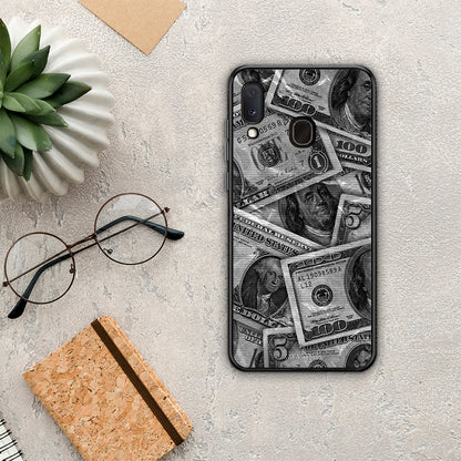 Money Dollars - Samsung Galaxy M20 θήκη