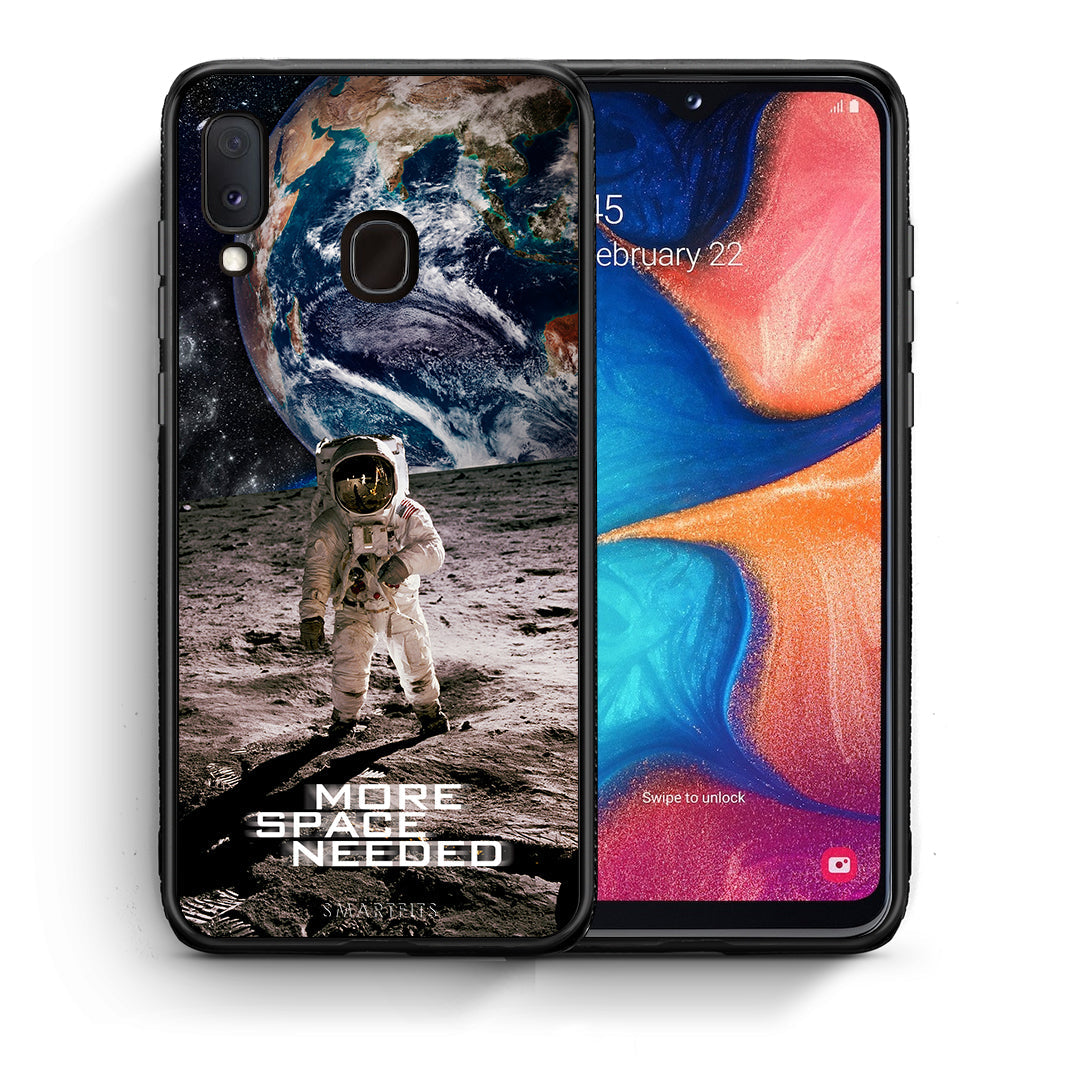 Θήκη Samsung A20e More Space από τη Smartfits με σχέδιο στο πίσω μέρος και μαύρο περίβλημα | Samsung A20e More Space case with colorful back and black bezels