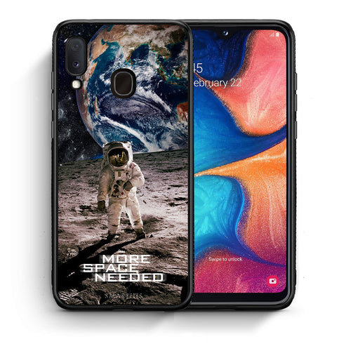 Θήκη Samsung A20e More Space από τη Smartfits με σχέδιο στο πίσω μέρος και μαύρο περίβλημα | Samsung A20e More Space case with colorful back and black bezels