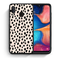 Thumbnail for Θήκη Samsung A20e New Polka Dots από τη Smartfits με σχέδιο στο πίσω μέρος και μαύρο περίβλημα | Samsung A20e New Polka Dots case with colorful back and black bezels