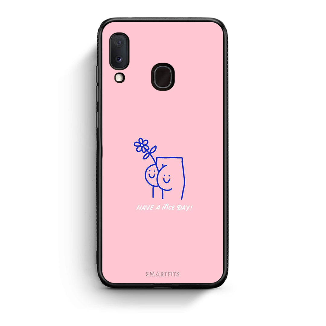 Samsung Galaxy A30 Nice Day θήκη από τη Smartfits με σχέδιο στο πίσω μέρος και μαύρο περίβλημα | Smartphone case with colorful back and black bezels by Smartfits