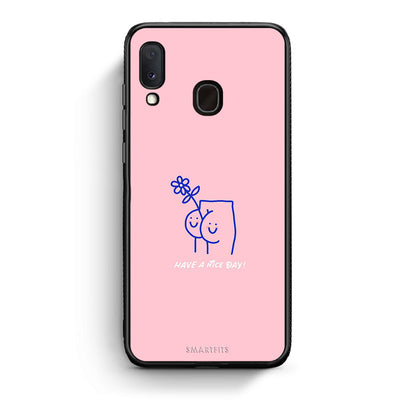 Samsung Galaxy A30 Nice Day θήκη από τη Smartfits με σχέδιο στο πίσω μέρος και μαύρο περίβλημα | Smartphone case with colorful back and black bezels by Smartfits