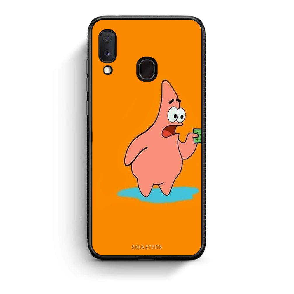 Samsung A20e No Money 1 Θήκη Αγίου Βαλεντίνου από τη Smartfits με σχέδιο στο πίσω μέρος και μαύρο περίβλημα | Smartphone case with colorful back and black bezels by Smartfits