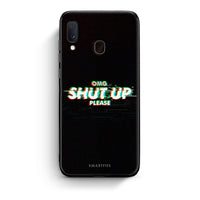 Thumbnail for Samsung A20e OMG ShutUp θήκη από τη Smartfits με σχέδιο στο πίσω μέρος και μαύρο περίβλημα | Smartphone case with colorful back and black bezels by Smartfits