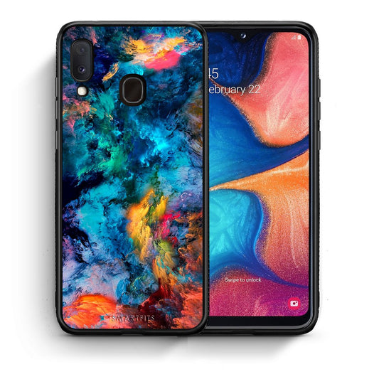 Θήκη Samsung Galaxy A30 Crayola Paint από τη Smartfits με σχέδιο στο πίσω μέρος και μαύρο περίβλημα | Samsung Galaxy A30 Crayola Paint case with colorful back and black bezels