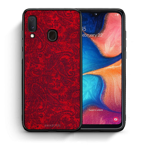 Θήκη Samsung Galaxy M20 Paisley Cashmere από τη Smartfits με σχέδιο στο πίσω μέρος και μαύρο περίβλημα | Samsung Galaxy M20 Paisley Cashmere case with colorful back and black bezels