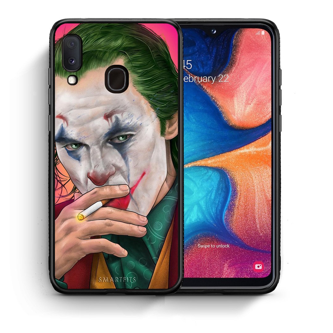 Θήκη Samsung A20e JokesOnU PopArt από τη Smartfits με σχέδιο στο πίσω μέρος και μαύρο περίβλημα | Samsung A20e JokesOnU PopArt case with colorful back and black bezels