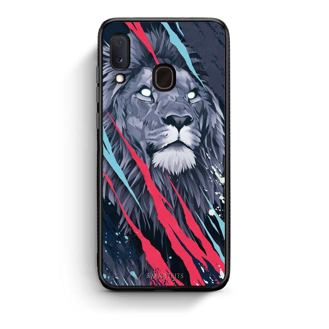 4 - Samsung A20e Lion Designer PopArt case, cover, bumper