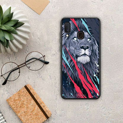PopArt Lion Designer - Samsung Galaxy M20 θήκη