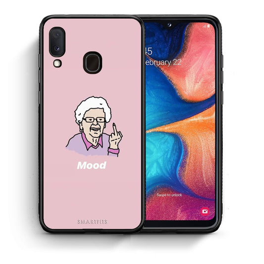 Θήκη Samsung Galaxy A30 Mood PopArt από τη Smartfits με σχέδιο στο πίσω μέρος και μαύρο περίβλημα | Samsung Galaxy A30 Mood PopArt case with colorful back and black bezels