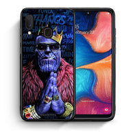 Thumbnail for Θήκη Samsung Galaxy A30 Thanos PopArt από τη Smartfits με σχέδιο στο πίσω μέρος και μαύρο περίβλημα | Samsung Galaxy A30 Thanos PopArt case with colorful back and black bezels