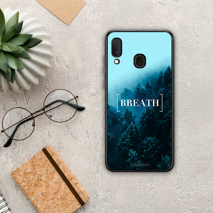 Quote Breath - Samsung Galaxy M20 θήκη