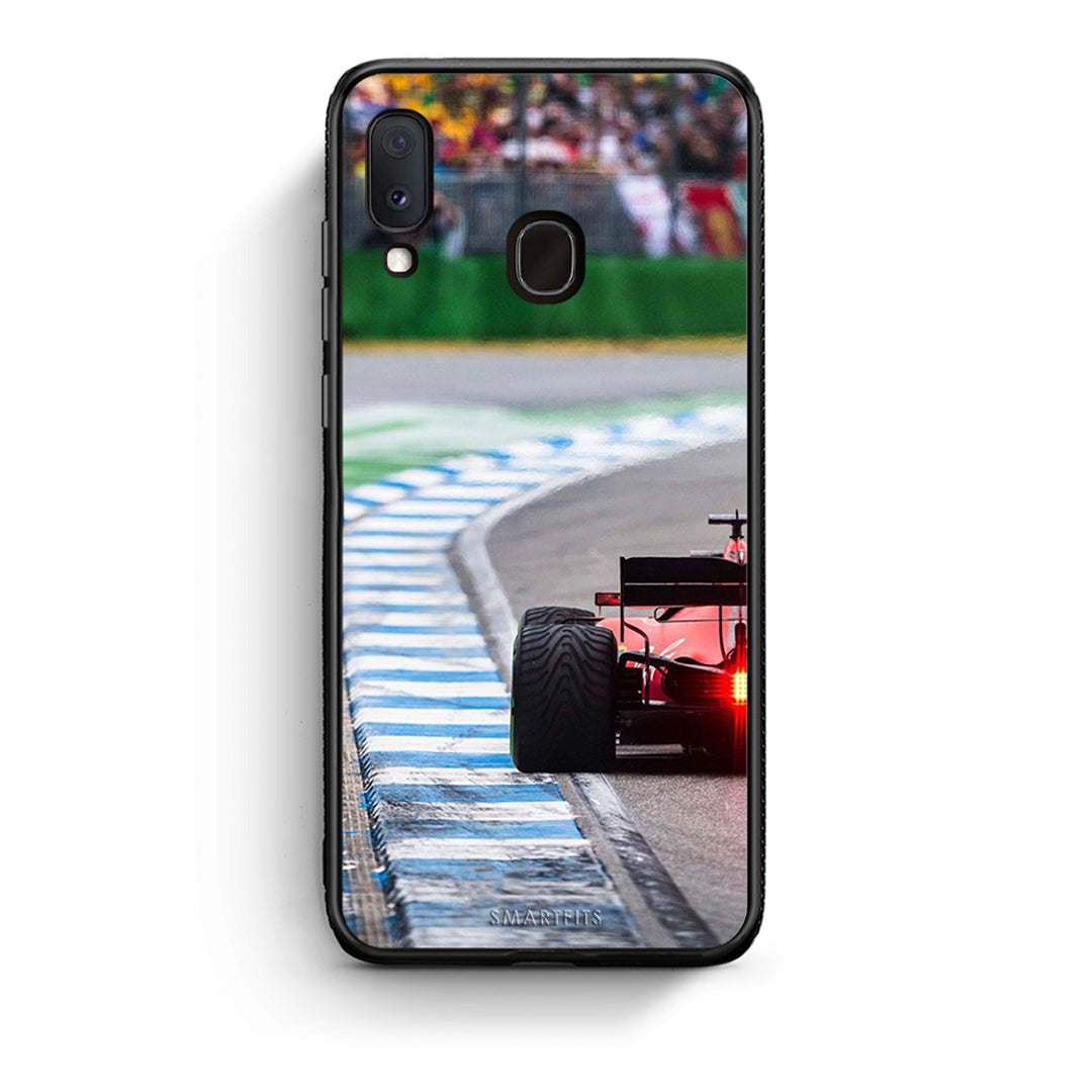 Samsung A20e Racing Vibes θήκη από τη Smartfits με σχέδιο στο πίσω μέρος και μαύρο περίβλημα | Smartphone case with colorful back and black bezels by Smartfits
