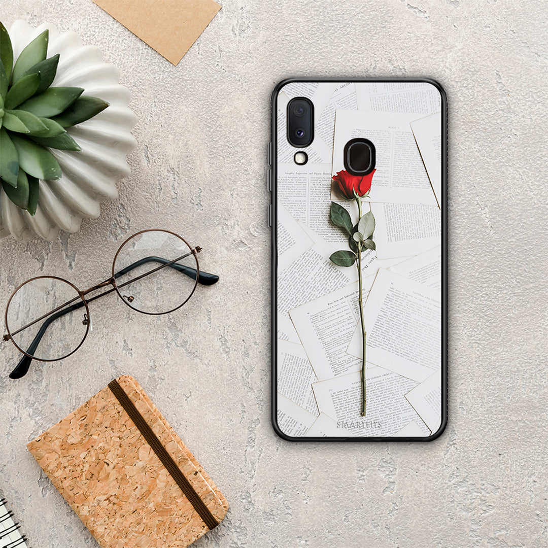 Red Rose - Samsung Galaxy A20e θήκη