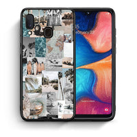 Thumbnail for Θήκη Samsung A20e Retro Beach Life από τη Smartfits με σχέδιο στο πίσω μέρος και μαύρο περίβλημα | Samsung A20e Retro Beach Life case with colorful back and black bezels