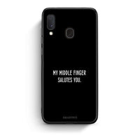 Thumbnail for Samsung A20e Salute θήκη από τη Smartfits με σχέδιο στο πίσω μέρος και μαύρο περίβλημα | Smartphone case with colorful back and black bezels by Smartfits