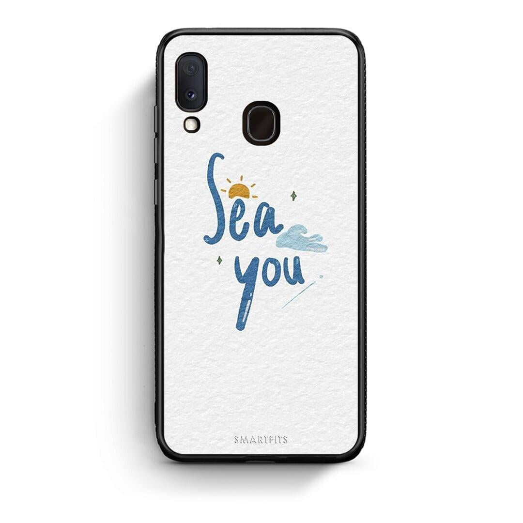 Samsung A20e Sea You Θήκη από τη Smartfits με σχέδιο στο πίσω μέρος και μαύρο περίβλημα | Smartphone case with colorful back and black bezels by Smartfits
