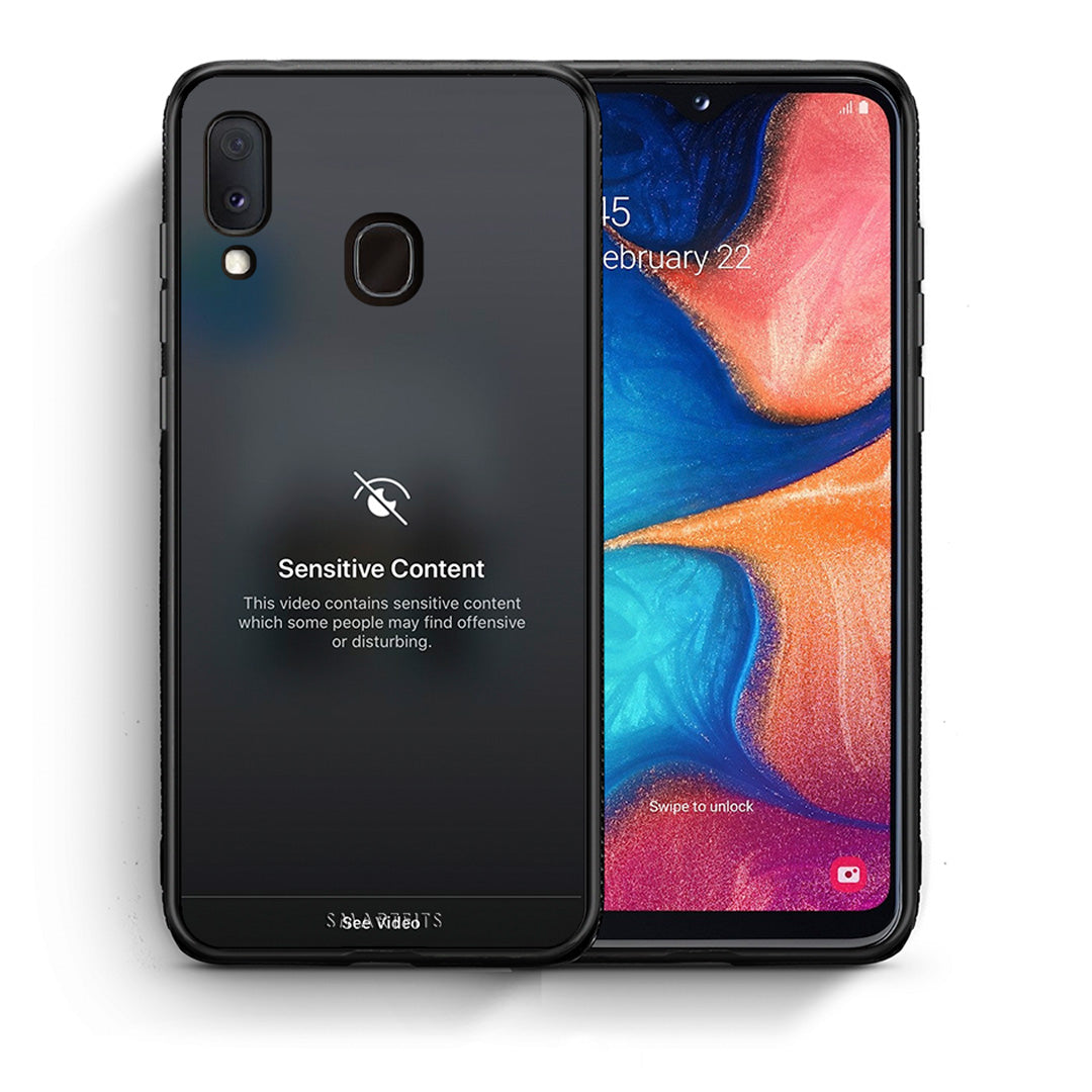 Θήκη Samsung Galaxy M20 Sensitive Content από τη Smartfits με σχέδιο στο πίσω μέρος και μαύρο περίβλημα | Samsung Galaxy M20 Sensitive Content case with colorful back and black bezels