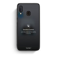Thumbnail for Samsung A20e Sensitive Content θήκη από τη Smartfits με σχέδιο στο πίσω μέρος και μαύρο περίβλημα | Smartphone case with colorful back and black bezels by Smartfits