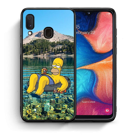 Θήκη Samsung Galaxy M20 Summer Happiness από τη Smartfits με σχέδιο στο πίσω μέρος και μαύρο περίβλημα | Samsung Galaxy M20 Summer Happiness case with colorful back and black bezels