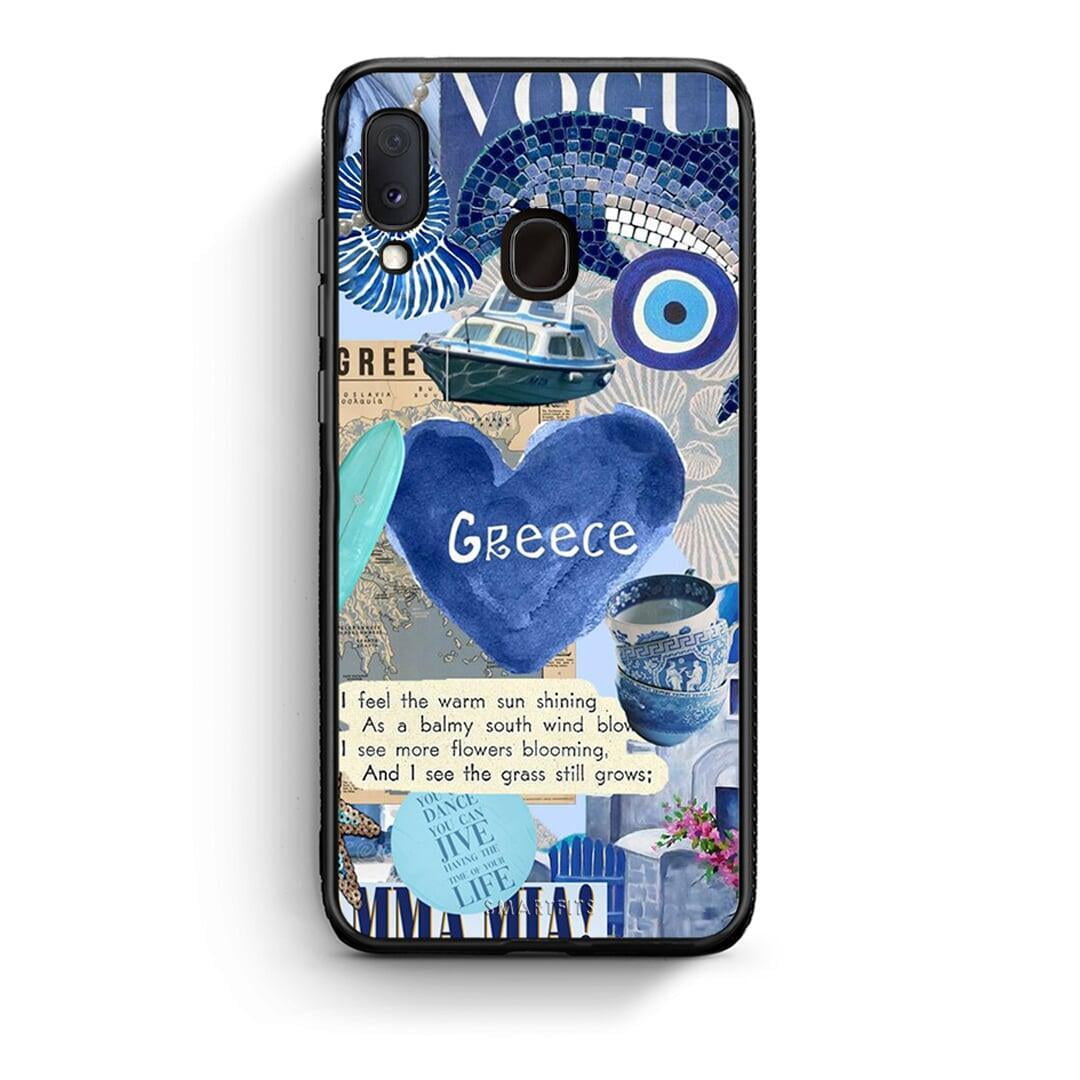 Samsung Galaxy M20 Summer In Greece Θήκη από τη Smartfits με σχέδιο στο πίσω μέρος και μαύρο περίβλημα | Smartphone case with colorful back and black bezels by Smartfits