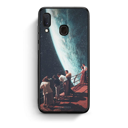 Samsung A20e Surreal View θήκη από τη Smartfits με σχέδιο στο πίσω μέρος και μαύρο περίβλημα | Smartphone case with colorful back and black bezels by Smartfits