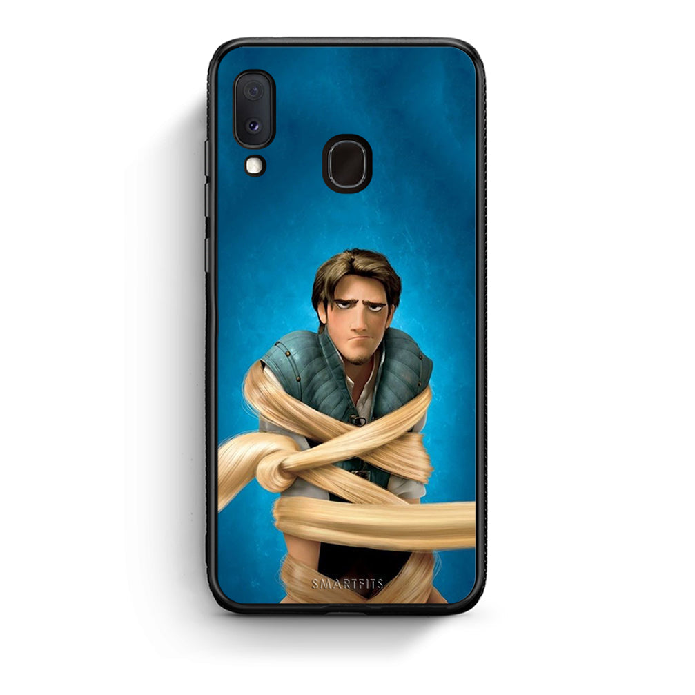 Samsung Galaxy A30 Tangled 1 Θήκη Αγίου Βαλεντίνου από τη Smartfits με σχέδιο στο πίσω μέρος και μαύρο περίβλημα | Smartphone case with colorful back and black bezels by Smartfits