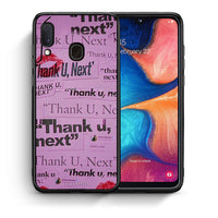 Thumbnail for Θήκη Αγίου Βαλεντίνου Samsung A20e Thank You Next από τη Smartfits με σχέδιο στο πίσω μέρος και μαύρο περίβλημα | Samsung A20e Thank You Next case with colorful back and black bezels