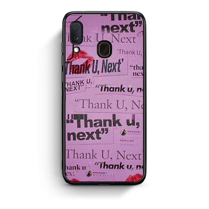 Samsung A20e Thank You Next Θήκη Αγίου Βαλεντίνου από τη Smartfits με σχέδιο στο πίσω μέρος και μαύρο περίβλημα | Smartphone case with colorful back and black bezels by Smartfits