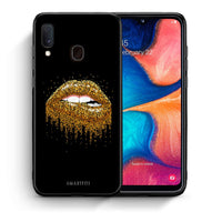 Thumbnail for Θήκη Samsung Galaxy M20 Golden Valentine από τη Smartfits με σχέδιο στο πίσω μέρος και μαύρο περίβλημα | Samsung Galaxy M20 Golden Valentine case with colorful back and black bezels