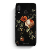 Thumbnail for Samsung Galaxy A30 Vintage Roses θήκη από τη Smartfits με σχέδιο στο πίσω μέρος και μαύρο περίβλημα | Smartphone case with colorful back and black bezels by Smartfits