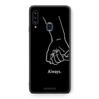 Thumbnail for Θήκη Αγίου Βαλεντίνου Samsung Galaxy A20s Always & Forever 1 από τη Smartfits με σχέδιο στο πίσω μέρος και μαύρο περίβλημα | Samsung Galaxy A20s Always & Forever 1 case with colorful back and black bezels