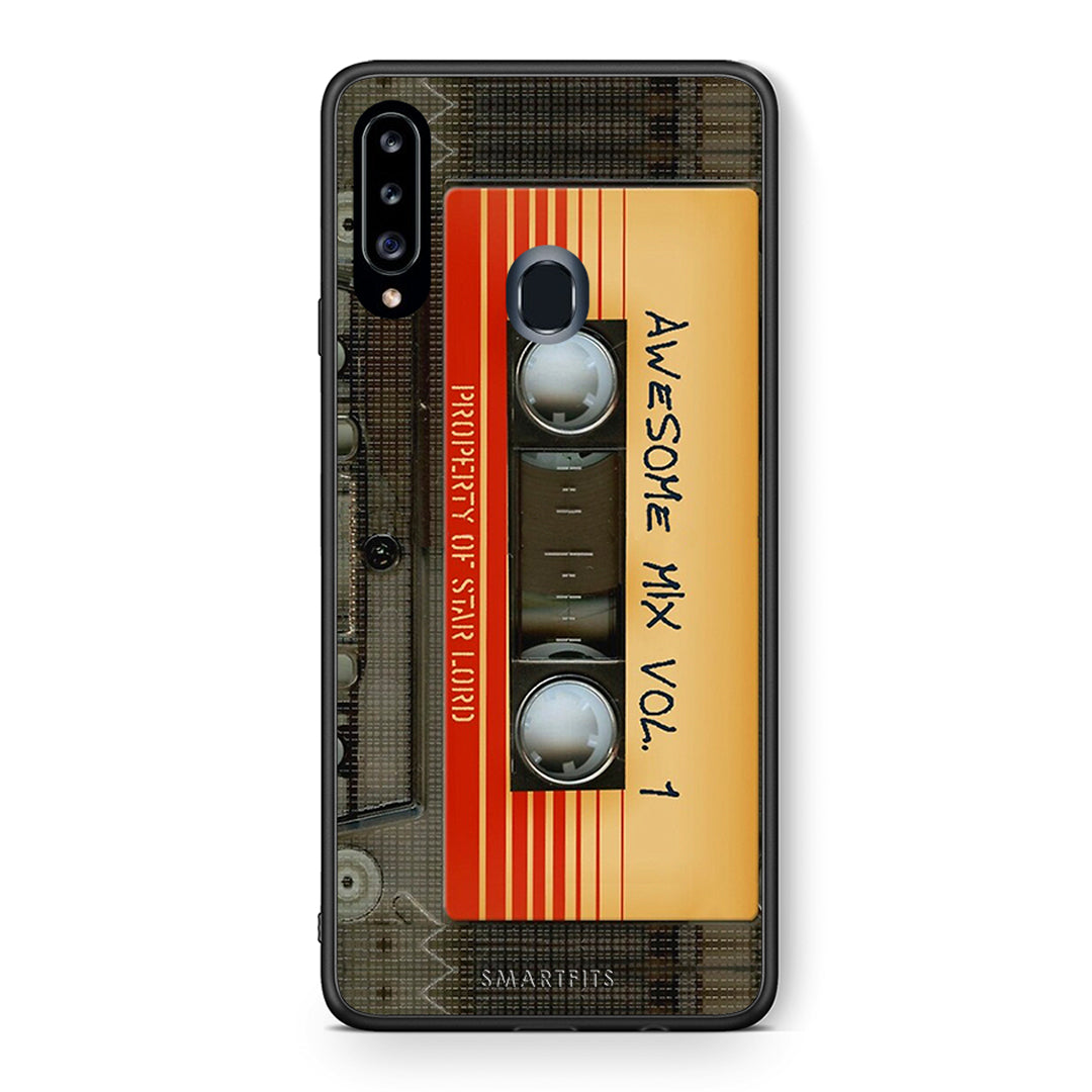 Θήκη Samsung Galaxy A20s Awesome Mix από τη Smartfits με σχέδιο στο πίσω μέρος και μαύρο περίβλημα | Samsung Galaxy A20s Awesome Mix case with colorful back and black bezels