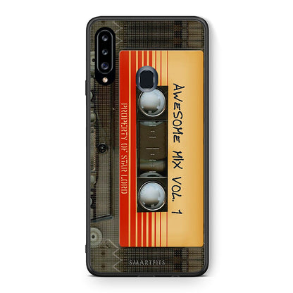 Θήκη Samsung Galaxy A20s Awesome Mix από τη Smartfits με σχέδιο στο πίσω μέρος και μαύρο περίβλημα | Samsung Galaxy A20s Awesome Mix case with colorful back and black bezels