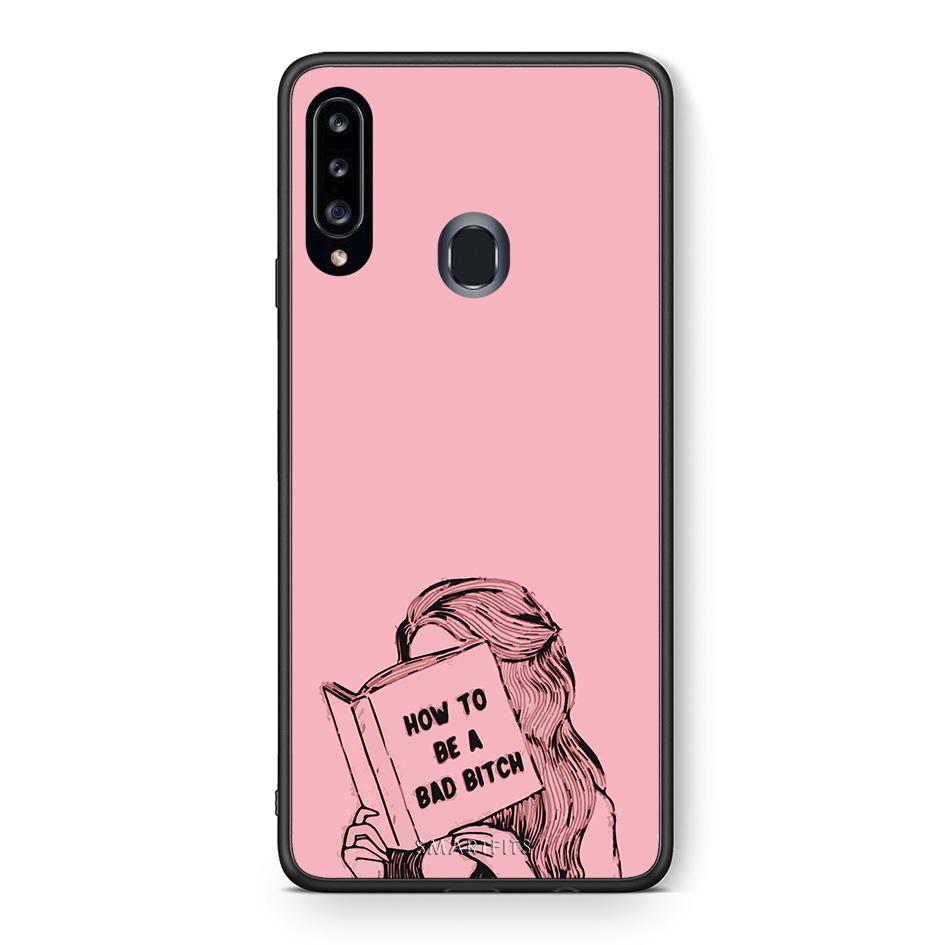 Θήκη Samsung Galaxy A20s Bad Bitch από τη Smartfits με σχέδιο στο πίσω μέρος και μαύρο περίβλημα | Samsung Galaxy A20s Bad Bitch case with colorful back and black bezels