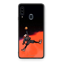 Thumbnail for Θήκη Samsung Galaxy A20s Basketball Hero από τη Smartfits με σχέδιο στο πίσω μέρος και μαύρο περίβλημα | Samsung Galaxy A20s Basketball Hero case with colorful back and black bezels