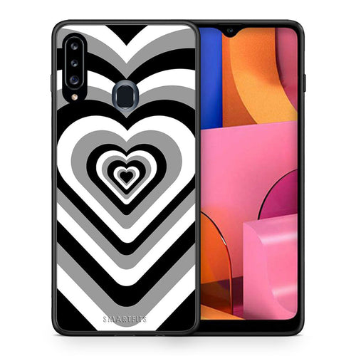 Black Hearts - Samsung Galaxy A20s θήκη