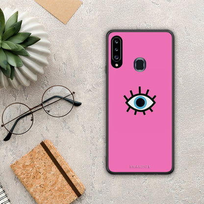 Blue Eye Pink - Samsung Galaxy A20s θήκη