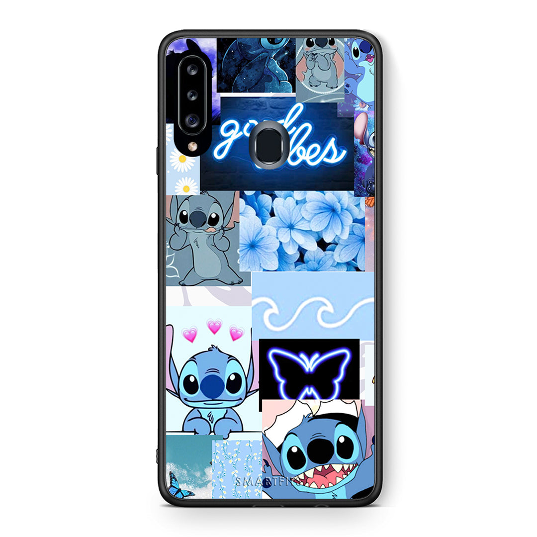 Θήκη Αγίου Βαλεντίνου Samsung Galaxy A20s Collage Good Vibes από τη Smartfits με σχέδιο στο πίσω μέρος και μαύρο περίβλημα | Samsung Galaxy A20s Collage Good Vibes case with colorful back and black bezels