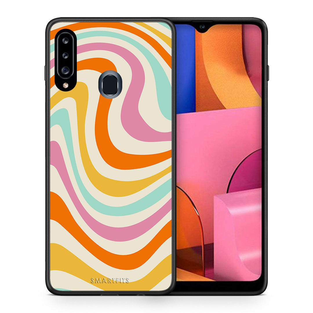 Colourful Waves - Samsung Galaxy A20s θήκη