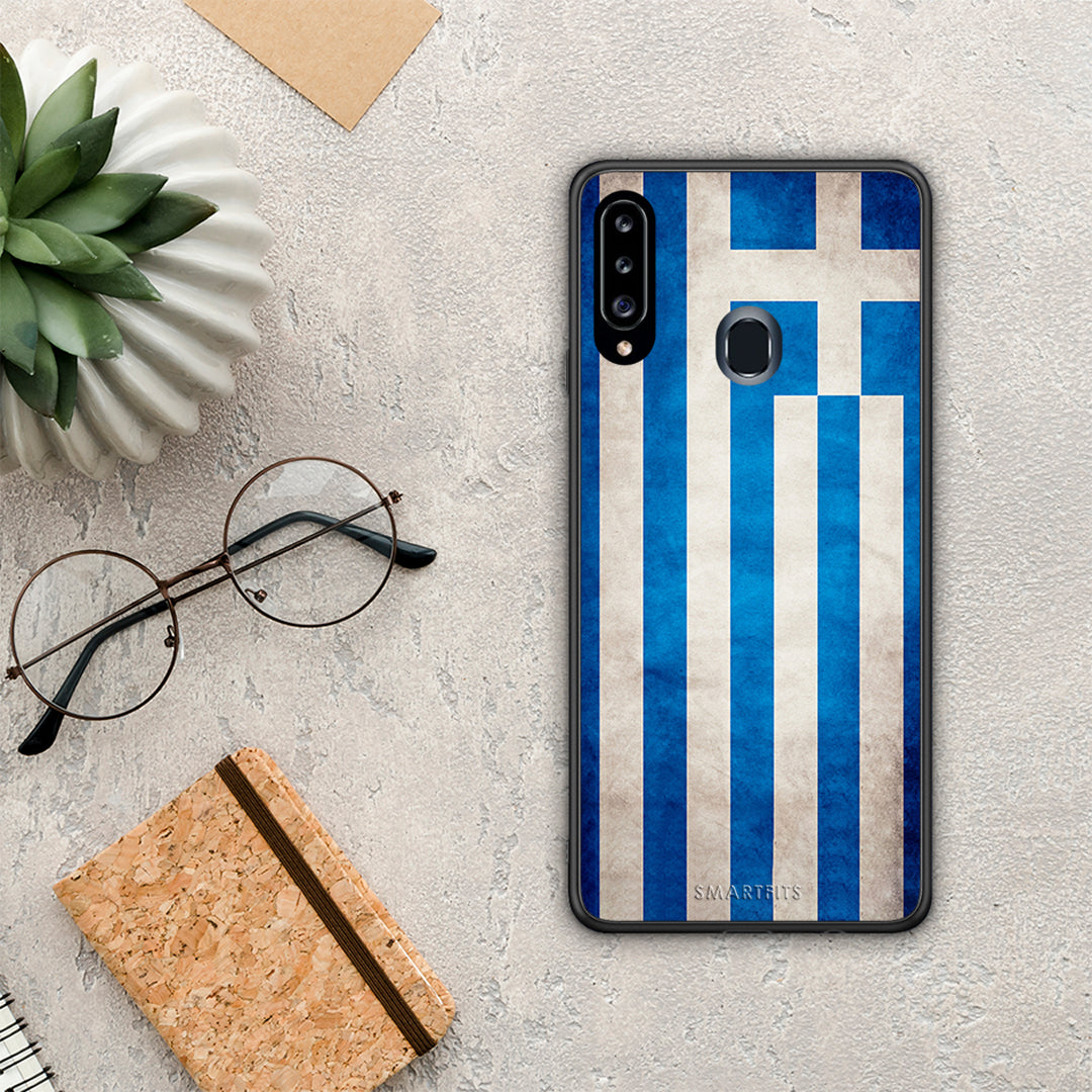 Flag Greek - Samsung Galaxy A20s θήκη