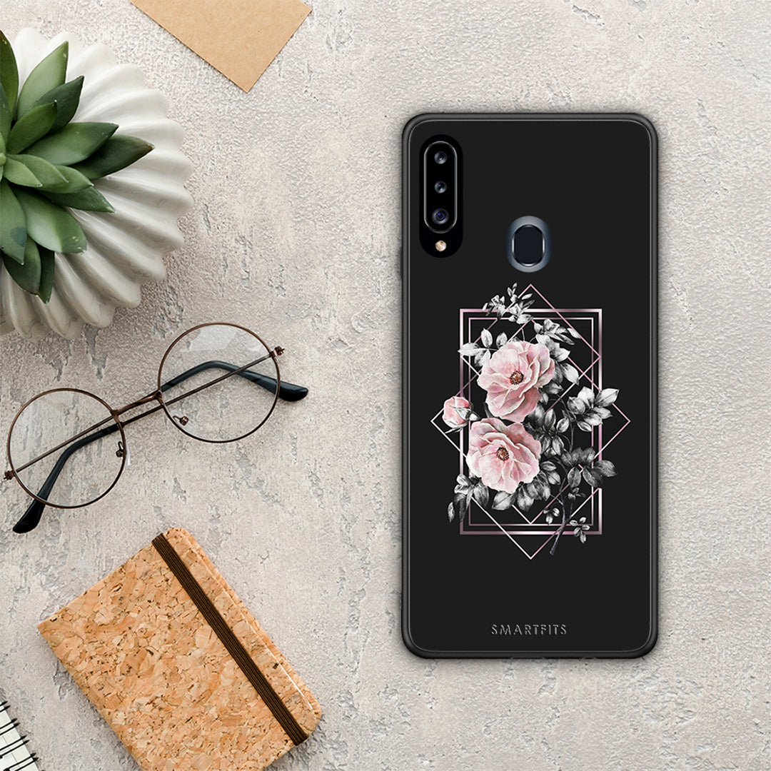 Flower Frame - Samsung Galaxy A20s θήκη