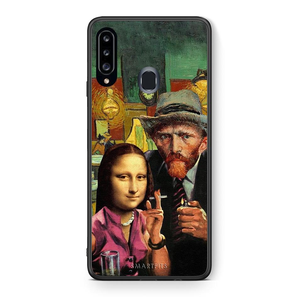 Θήκη Samsung Galaxy A20s Funny Art από τη Smartfits με σχέδιο στο πίσω μέρος και μαύρο περίβλημα | Samsung Galaxy A20s Funny Art case with colorful back and black bezels